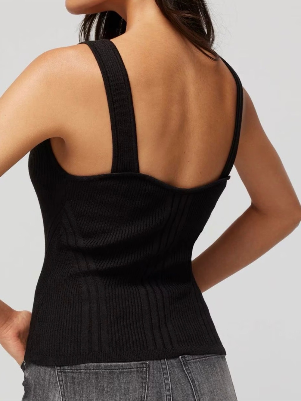 WHBM Ribbed Sweater Tank - Picture 2 of 9